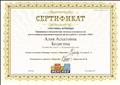 Сертификат участника вебинара "Принципы взаимодействия логопеда и воспитателя для создания развивающей игровой среды в работе с детьми ОВЗ"